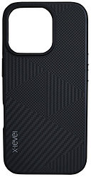 Чехол на iPhone 16 Pro X-level Rhombus Collection Black