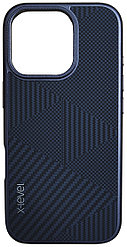 Чехол на iPhone 16 Pro X-level Rhombus Collection Blue