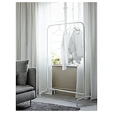 Вешалка напольная МУЛИГ белый ИКЕА, IKEA, фото 6