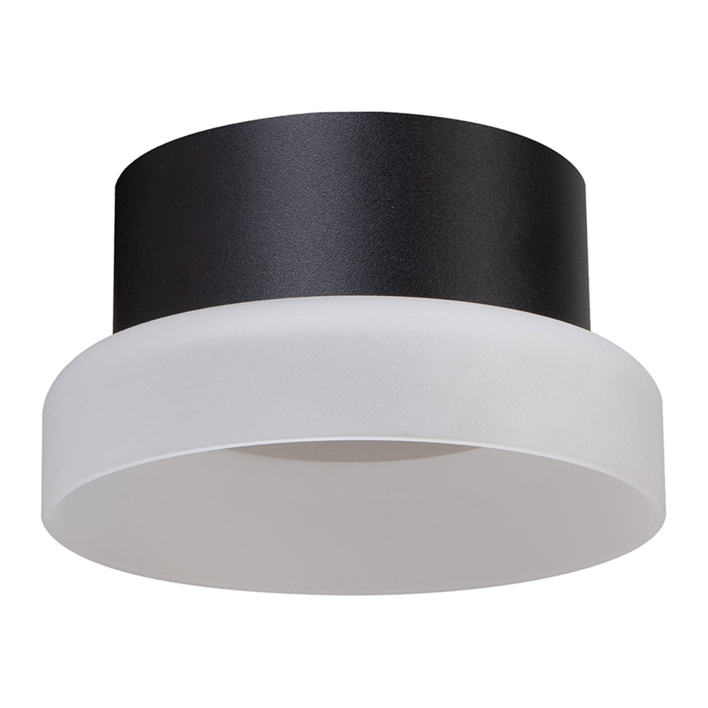 Светильник накладной под лампу, спот (-) FERON HL460, GX53 12W, 230V, IP20, цвет черный, корпус алюминий, акрил, 110*110*84, фото 1