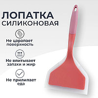 Лопатка силиконовая кулинарная персико-розовая