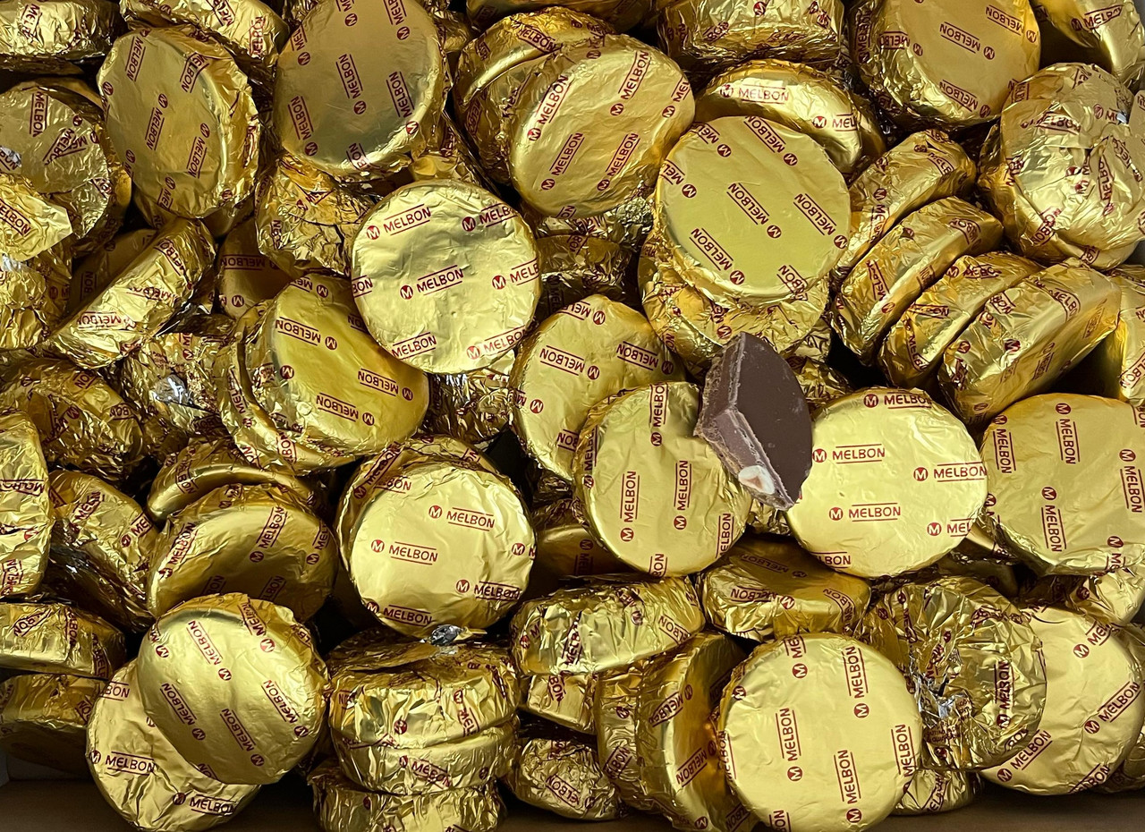 Конфеты КРУГ в вафельной оболочке с ореховым кремом и фундуком 1 кг / Melbon / Греция