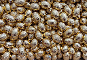 Шоколадные яйца ЗОЛОТЫЕ 1кг /Италия/