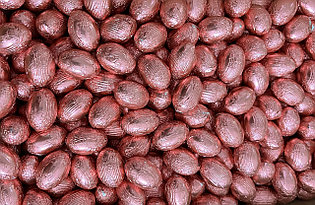 Шоколадные яйца РОЗОВЫЕ 1кг /Италия/