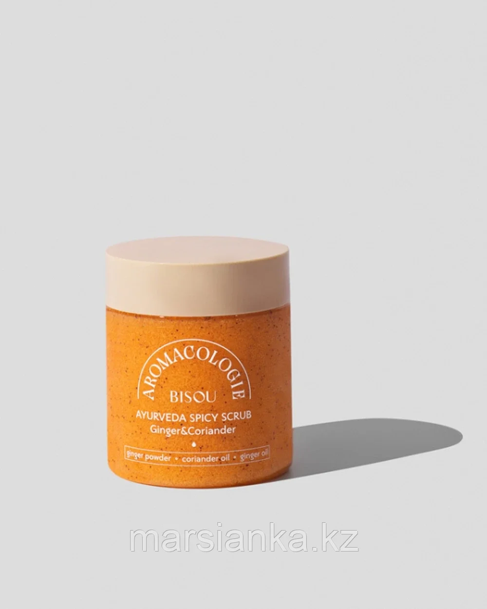 Скраб для тела BISOU Aromacologie Пряный с имбирем и кориандром, 250 ml