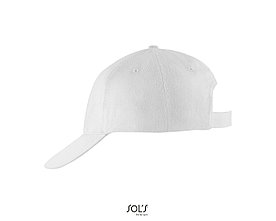 Бейсболка SOLAR, 6 клиньев, белая