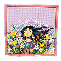 Платок Aspan Nauryz Pink 60*60 см