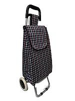 Сумка-тележка хозяйственная, продуктовая на 2-х колёсах, объём 30 литр, ткань ПВХ, каркас алюминиевый.