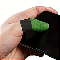 Напальчники для игр в телефоне "LR-2" Green (1 пара 2 шт.)
