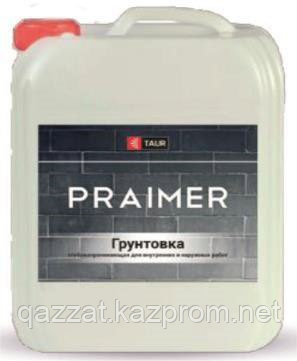 Грунтовка глубокопроникающая для внутренних и наружных работ "TAUR GRUNT PRAIMER" 10 кг