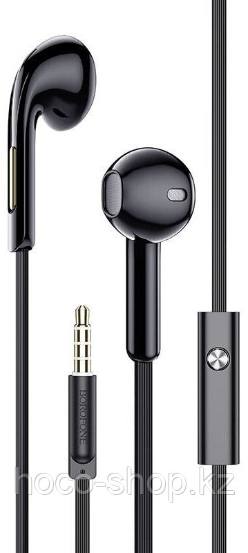 Наушники таблетки Borofone BM55 черные 3.5 mini Jack