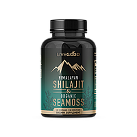 Гималайское мумие и органический морской мох (Himalayan Shilajit & Organic Sea Moss), 60капсул