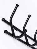 Вешалка Норма 5 черная металлическая, 5 крючков, фото 5