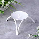 Подсвечник "Олимп" белый, фото 2