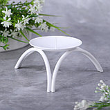 Подсвечник "Олимп" белый, фото 4