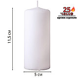 Свеча декоративная белая пеньковая Омский свечной, фото 2