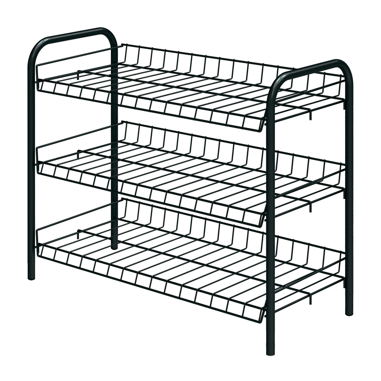 Этажерка для обуви с 3 полками ЭТ5/Ч черная, фото 1