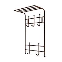 Вешалка настенная двухярусная Ника ВПТ5/А медный антик
