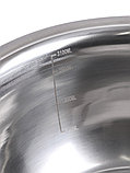 Миска металлическая 3,3 л MALLONY Bowl-Roll-27 из нержавеющей стали с зеркальной полировкой, фото 5