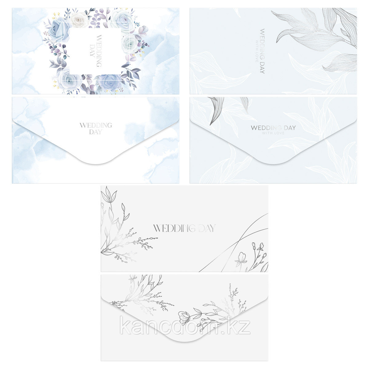 Конверт для денег MESHU "Wedding" 85*164мм, матовая ламинация MS_65057