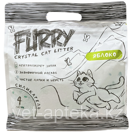 Furry силикагель 4л зеленое яблоко