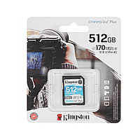Kingston SDG3/512GB карта памяти SD 512GB Canvas Go! Plus SDXC Class 10