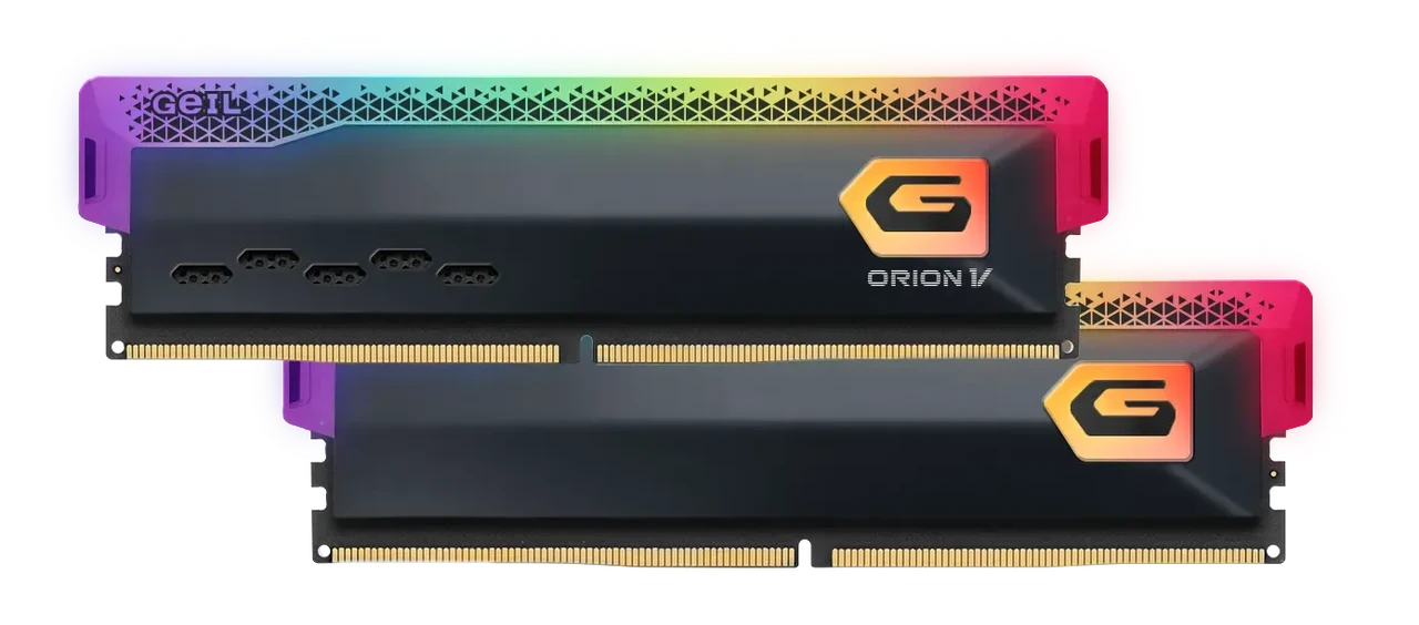 Оперативная память 32GB Kit (2x16GB) GEIL Orion V RGB 6000Mhz DDR5 GVSG532GB6000C38BDC
