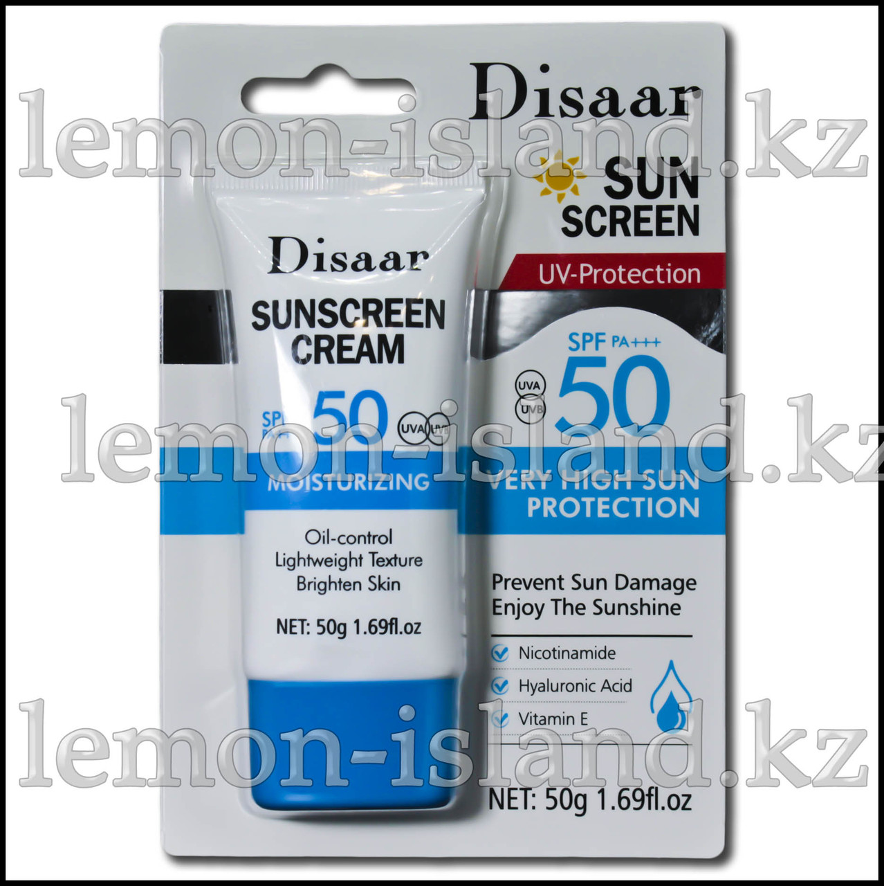 Крем солнцезащитный Disaar SPF50 UVA/UVB увлажняющий, фото 1