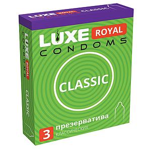 Презервативы LUXE ROYAL CLASSIC гладкие, 3 штуки