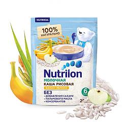 Nutrilon каша молочная рисовая банан-яблоко 200г  зип-пакет