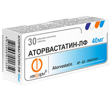 Аторвастатин Лекфарм 40мг № 30 табл.