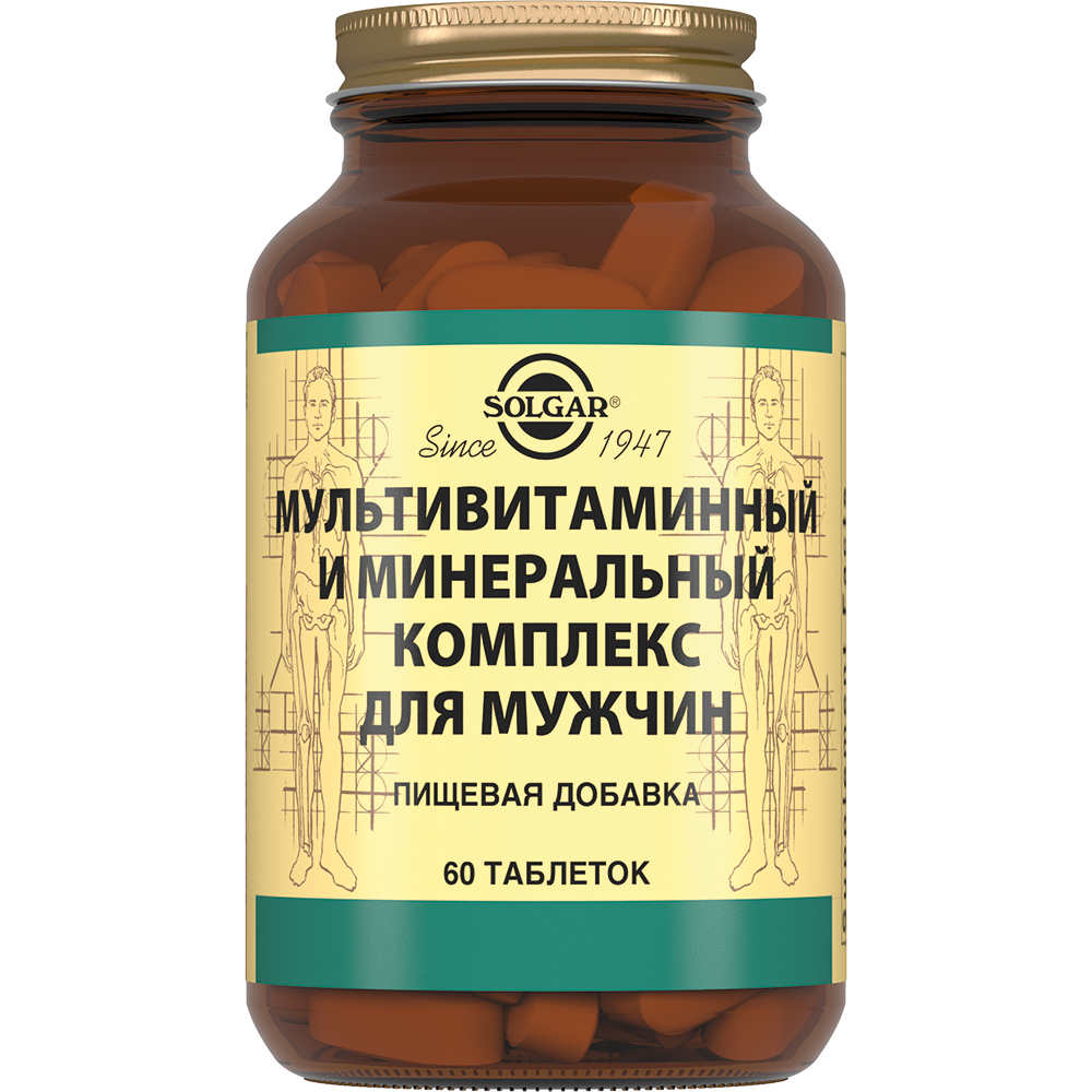 SOLGAR Мультивитаминный минеральный комплекс для мужчин №60 таб. /003668/, фото 1