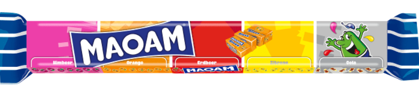 Жевательные конфеты Haribo Maoam Bloxx 5er  110гр (5 вкусов внутри)