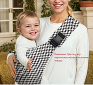 Переноска-слинг для родителей, цвет синий, с геометрическим шахматным узором, фото 6