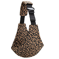 Детская переноска-слинг для родителей, с леопардовым узором