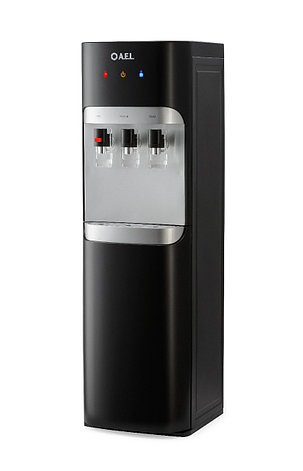 Кулер для воды с нижней загрузкой LD-AEL-808a matte black/silver (электронное охлаждение и нагрев), фото 1
