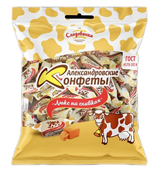 Конфеты молочные Александровские "Люкс на сливках" 250г