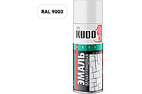 Эмаль универсальная Kudo, белая, глянцевая, 520 мл/270 г
