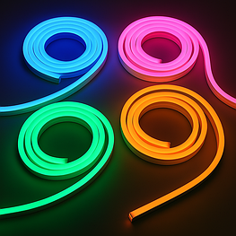 Холодный неон в Казахстане