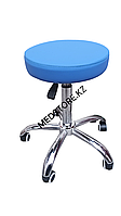 Стул врача без спинки, синий
