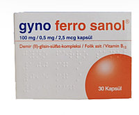 Gyno ferro sanol 10mg/0.5mg/2.5 kapsul