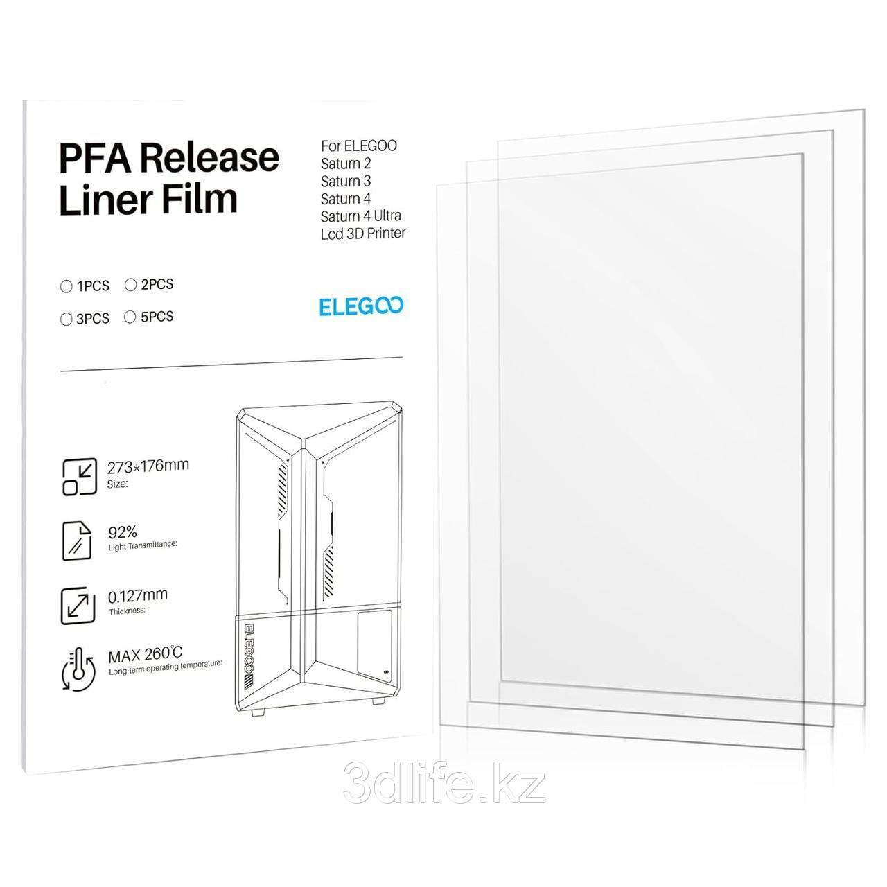 ELEGOO 5 PCS PFA Film for Saturn 2/ 8K/ 3/ 4/ 4 Ultra
