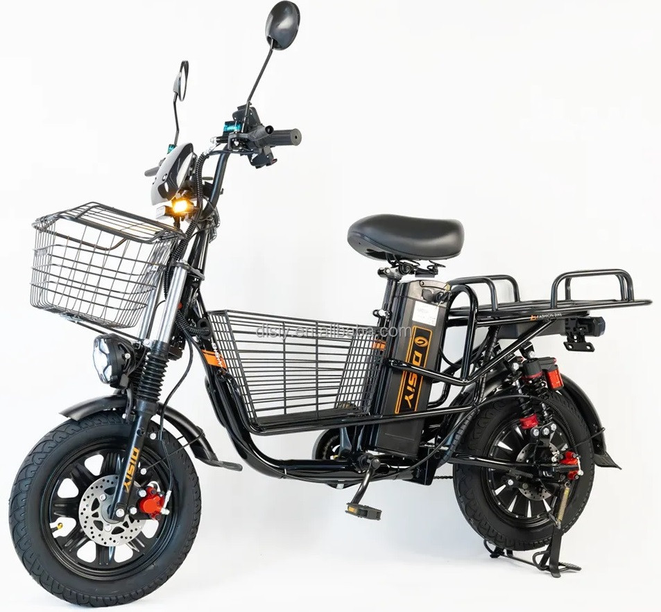 Электровелосипед для курьеров Monster M3, 60v 1000w ( max 1500w) , аккум. Li-ion 60V 30 A/H. Колеса 16*3"., фото 1