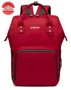 Рюкзак для мам, японский дизайн, DIBIAS,  красного цвета
