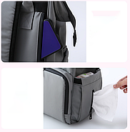 Рюкзак для мам, японский дизайн, цвет зеленый, фото 3