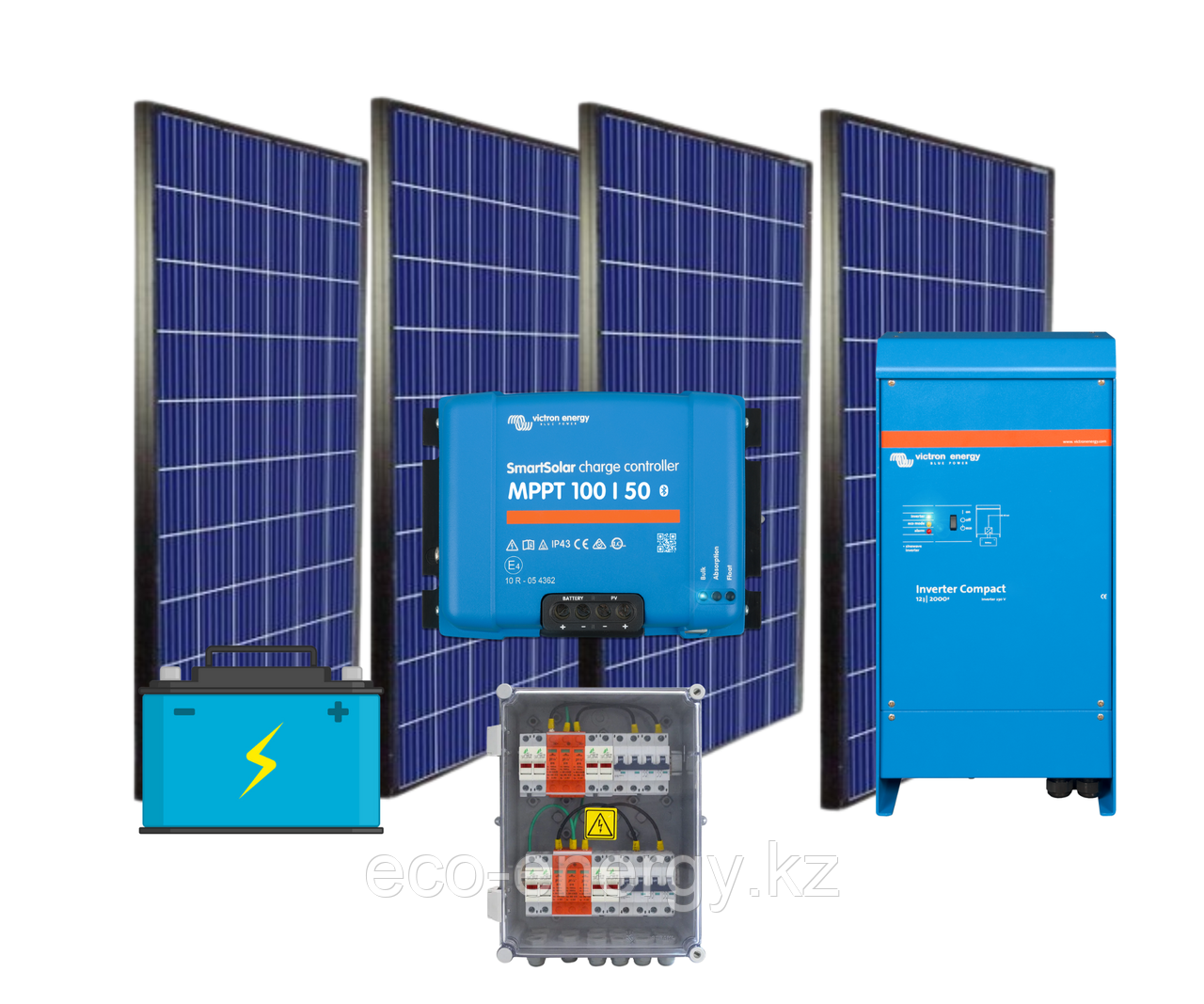 Гибридная солнечная станция 15 кВт*ч в сутки (3.9 кВт в час) 48В