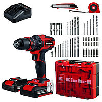Аккумуляторный Ударный Шуруповерт Einhell TE-CD 18/40 Li-i +64 (2x2,0Ah) (4513992)