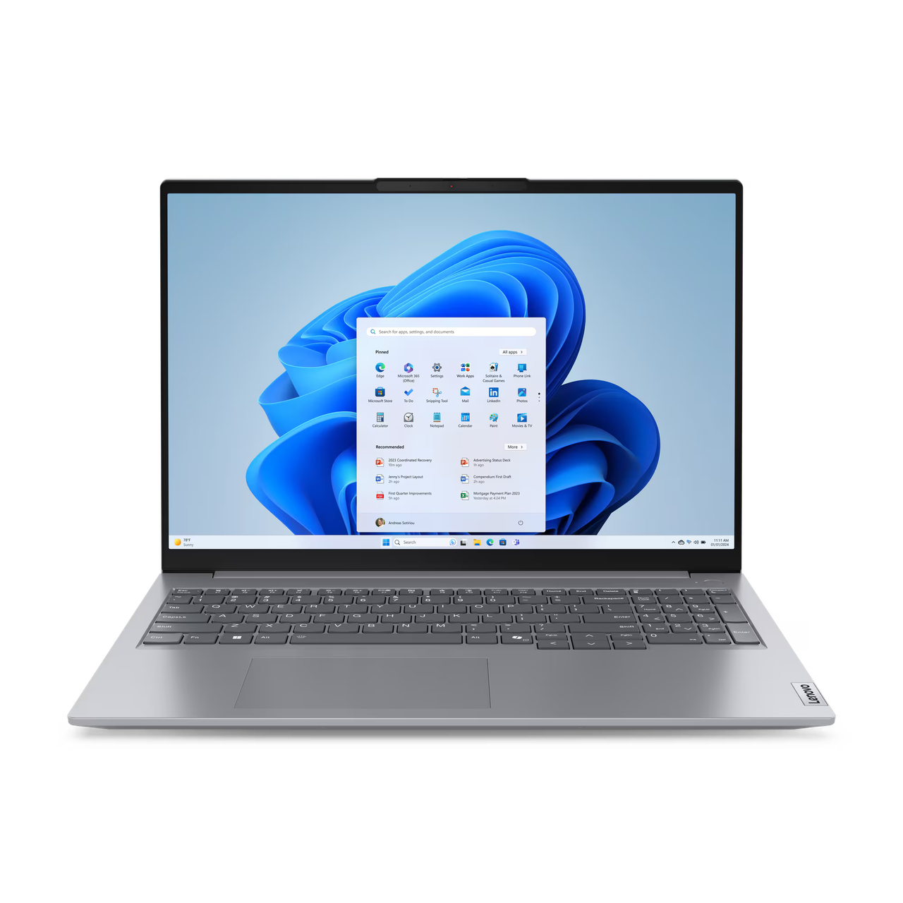 Ноутбук Lenovo ThinkBook 16 G7 ARP 16" Ryzen 5 7535HS/16Gb/512Gb SSD/Win11Pro (21MW0026RU), фото 1