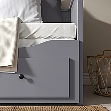 Кушетка каркас с 3 ящ. ХЕМНЕС серый, 80x200 см ИКЕА, IKEA, фото 6