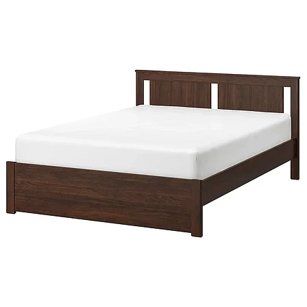 Кровать каркас СОНГЕСАНД коричневый 150х200 ИКЕА, IKEA, фото 1